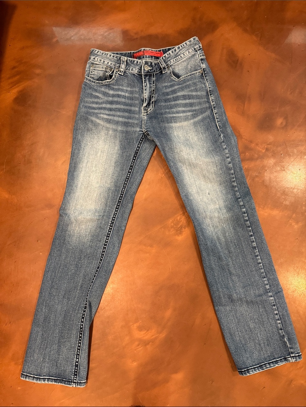 Classic Light Wash Straight Jeans